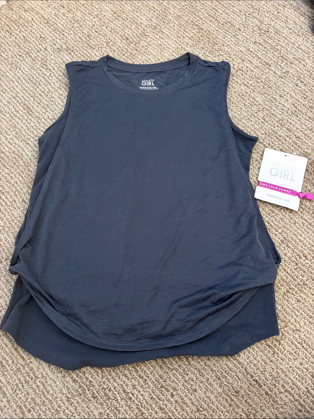 Athleta Girls Navy Sleeveless Tank Top